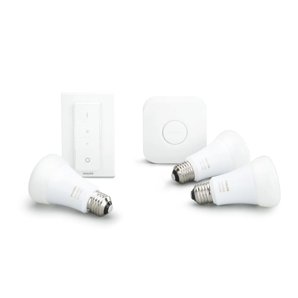 Philips Hue Pont De Connexion + Dim Switch + 3 Ampoules E27 White & Colors 5 Philips Hue Pont De Connexion + Dim Switch + 3 Ampoules E27 White & Colors – Image 3