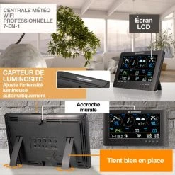 BRESSER Centrale Météo WIFI ClearView Avec Capteur 7-en-1 -Nuki Magasin bresser centrale meteo wifi clearview avec capteur 7 en 1 8123835 20688897 1140x1140