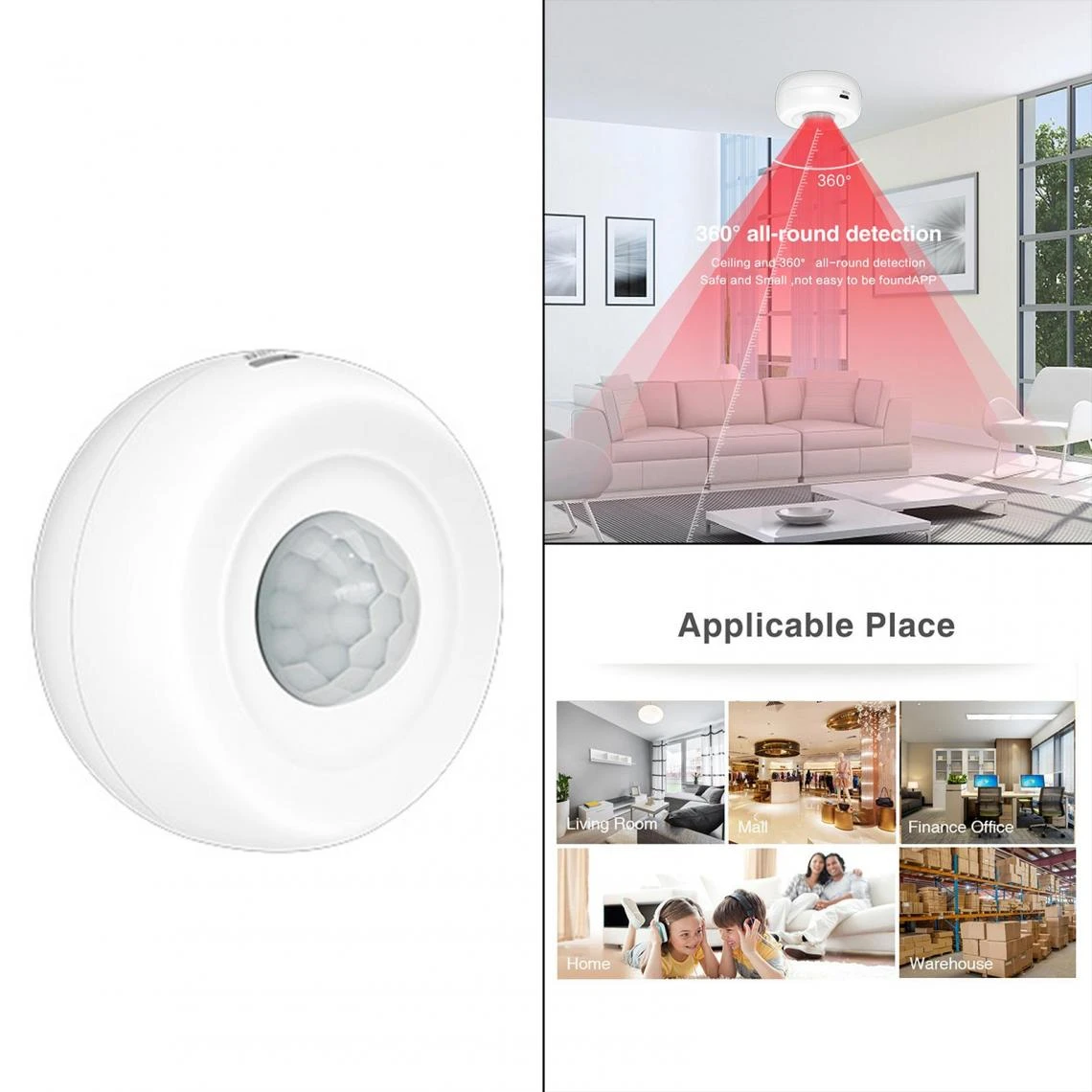 Marque Generique Capteur De Corps Système D'alarme Domestique De Mouvement 7 Marque Generique Capteur De Corps Système D'alarme Domestique De Mouvement – Image 5