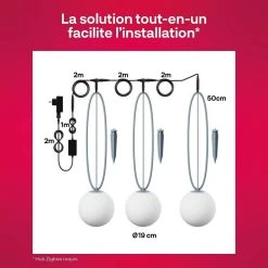 INNR Kit De Démarrage Avec 3 Globes LED Connectés White/couleur Zigbee Et... -Nuki Magasin globe led connecte 4 1140x1140