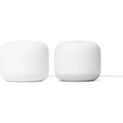 GOOGLE Nest WIFI 2PK M+V : Routeur + Point 2PK - Blanc