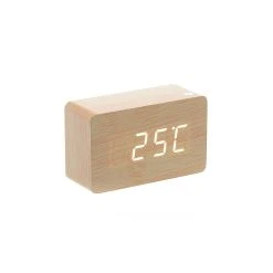 Marque Generique Horloge Réveil Alarme Digital LED En Bois Imitation Thermomètre Temp... -Nuki Magasin horloge r veil alarme digital led en bois imitation thermom tre temp rature usb aaa br 5b2 5d 5028 p