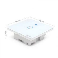Wewoo Interrupteur Connecté Sans Fil Touch 86mm Mural En Verre Trempé, 1 V... -Nuki Magasin interrupteur connecte sans fil touch 86mm mural en verre trempe 1 voie 2 voies tactile smart home compatible avec alexa et google ca 90v 250v 2a prise europeenne 10551798 27403070 1140x1140