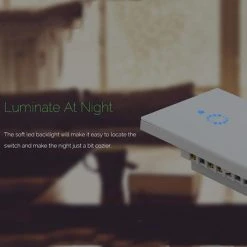 Wewoo Interrupteur Connecté Sans Fil Touch 86mm Mural En Verre Trempé, 1 V... -Nuki Magasin interrupteur connecte sans fil touch 86mm mural en verre trempe 1 voie 2 voies tactile smart home compatible avec alexa et google ca 90v 250v 2a prise europeenne 10551798 27403076 1140x1140