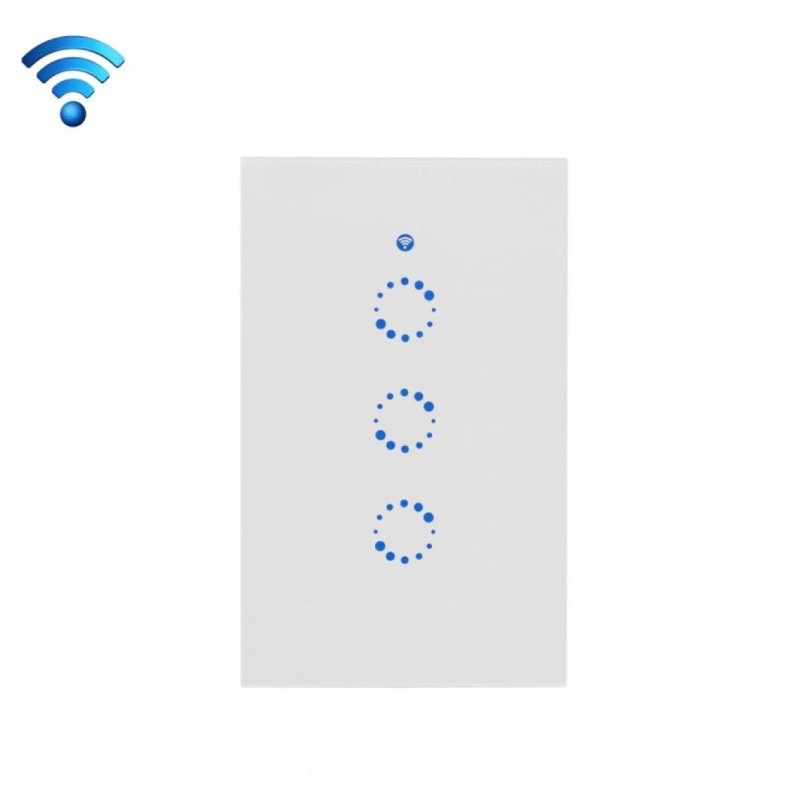Wewoo Interrupteur Connecté Sans Fil Touch Mural En Verre Trempé 3 Voies, ... 3 Wewoo Interrupteur Connecté Sans Fil Touch Mural En Verre Trempé 3 Voies, ...