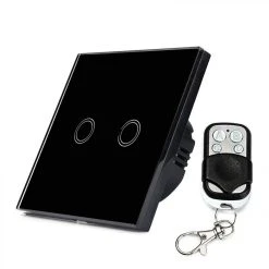 Wewoo Interrupteur Mural Avec Panneau De Verre Trempé2 Voies86mmInterrupteu...