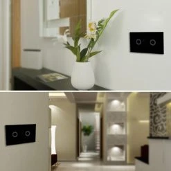 Wewoo Interrupteur Mural Avec Panneau En Verre Trempé2 Voies120 Mm Tactile ... -Nuki Magasin interrupteur mural avec panneau en verre trempe2 voies120 mm tactile smart home telecommande rf433ca 110v 240v noir 10551834 27403254 1140x1140