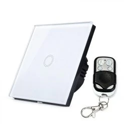 Wewoo Interrupteur Mural De Panneau De Verre Trempé De 86 Mm1 Voieinterrupt...