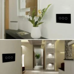 Wewoo Interrupteur Sans Fil Noir 120mm Verre Trempé Panneau Mural Smart Hom... 11 Wewoo Interrupteur Sans Fil Noir 120mm Verre Trempé Panneau Mural Smart Hom... -Nuki Magasin interrupteur sans fil noir 120mm verre trempe panneau mural smart home light 3 boutons tactile avec telecommande rf433 ac 110v 240v 10551690 27402574 1140x1140