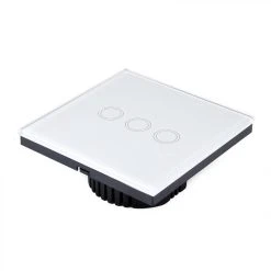 Wewoo Interrupteur Sans Fil Noir 86mm Verre Trempé Panneau Mural Smart Home... -Nuki Magasin interrupteur sans fil noir 86mm verre trempe panneau mural smart home light 3 boutons tactile avec telecommande rf 433 ac 110v 240v 10551818 27403172 1140x1140