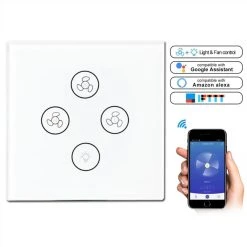 Wewoo Interrupteur Tactile Intelligent Multifonctions De Ventilateur Wifipri...