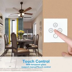 Wewoo Interrupteur Tactile Intelligent Multifonctions De Ventilateur Wifipri... -Nuki Magasin interrupteur tactile intelligent multifonctions de ventilateur wifiprise ue blanc 10551678 27402518 1140x1140