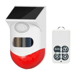 Marque Generique IP67 Solaire Alarme Fort Sirène Infrarouge Motion Sensor Détecteur P...