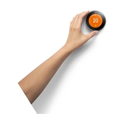 Google Nest Learning Thermostat 3e Génération - Acier -Nuki Magasin nest learning thermostat 3e g n ration acier 2