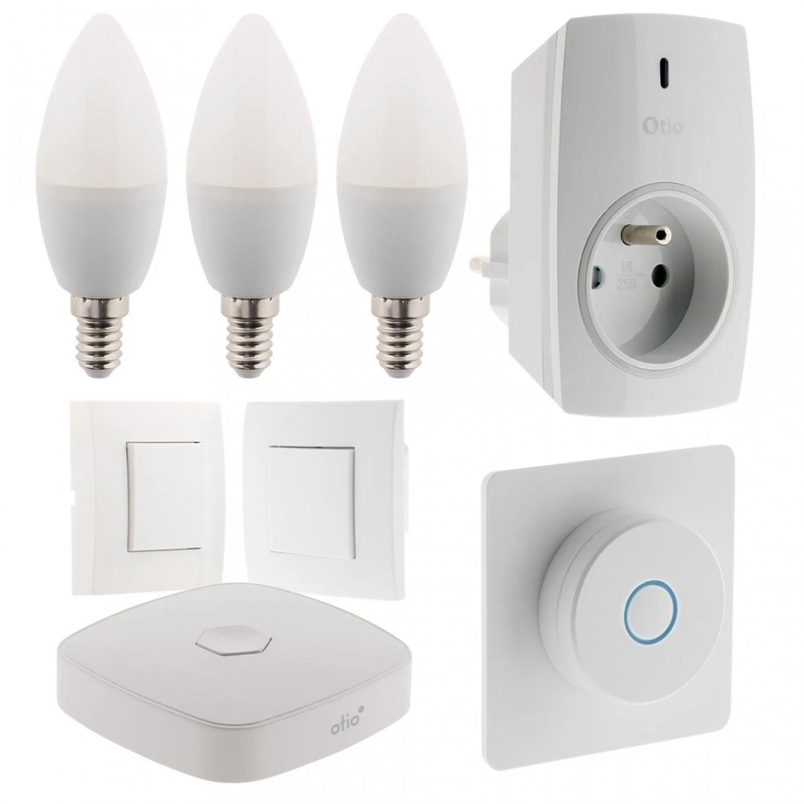Otio Pack De Démarrage Maison Connectée (3 Ampoules + 1 Variateur + 1 Pr... 3 Otio Pack De Démarrage Maison Connectée (3 Ampoules + 1 Variateur + 1 Pr...