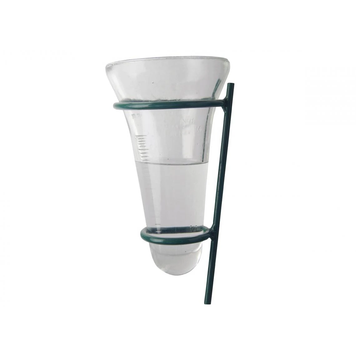 ESSCHERT DESIGN Pluviomètre En Verre Avec Support En Métal Vert 3 ESSCHERT DESIGN Pluviomètre En Verre Avec Support En Métal Vert