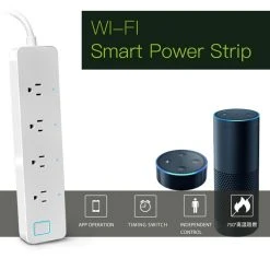 Wewoo Prise Connectée 10A Accueil Smart WiFi Power Bande Surge Protector 4 ... -Nuki Magasin prise connectee 10a accueil smart wifi power bande surge protector 4 sortie sans fil extension socket app operation et interrupteur de synchronisation us plug 10551710 27402664 1140x1140