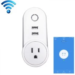 Wewoo Prise Connectée C178A 2 Ports USB + 1 US Plug Smart Smart Power Prise...