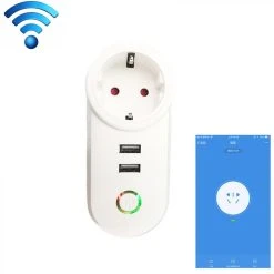 Wewoo Prise Connectée C178C 2 Ports USB + 1 De Courant Intelligente Smart D...