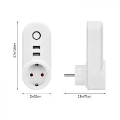 Wewoo Prise Electrique Connectée Commutateur De Intelligent ZigBee 3.0 Dual... -Nuki Magasin prise electrique connectee commutateur de intelligent zigbee 30 dual usbprise europeenne blanc 10551724 27402734 1140x1140