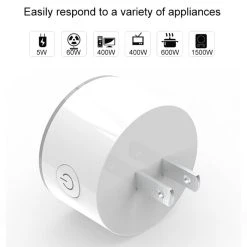 Wewoo Prise Electrique Connectée Intelligente Pour Télécommande WiFi 100A... -Nuki Magasin prise electrique connectee intelligente pour telecommande wifi 100a rgb scene light compatible avec alexa et google home et ifttt ca 100 240v us 10551770 27402944 1140x1140