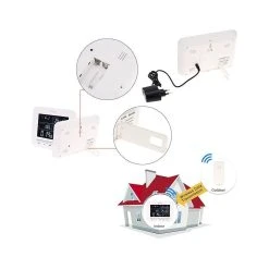 Marque Generique Station Météo Sans Fil Horloge Thermomètre Intérieure Extérieur H... -Nuki Magasin station m t o sans fil horloge thermom tre int rieure ext rieur hygrom tre 5b4 5d 22566 p