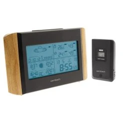 Station Météo Effet Bois Avec Capteur Sans Fil (IP44) - Otio