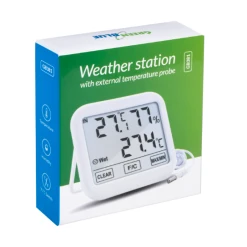 Station Météo GreenBlue Avec Sonde Extérieure De 1,5m, Longueur De ... -Nuki Magasin station meteo greenblue avec sonde exterieure de 15m longueur de cable 15m batterie 2xaa gb381 13387418 36608680 1140x1140