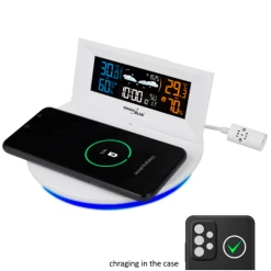 GreenBlue Station Météo Sans Fil Avec Chargeur Qi Green Blue GB213 Lumière D'... -Nuki Magasin station meteo sans fil avec chargeur qi green blue gb213 lumiere dambiance previsions meteo calendrier reveil fonction snooze 13646298 37547798 1140x1140