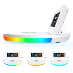 GreenBlue Station Météo Sans Fil Avec Chargeur Qi Green Blue GB213 Lumière D'... -Nuki Magasin station meteo sans fil avec chargeur qi green blue gb213 lumiere dambiance previsions meteo calendrier reveil fonction snooze 13646298 37547800 1140x1140