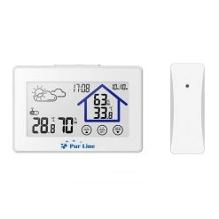 Purline Station Météo Sans Fil, Avec Hygromètre, Calendrier, Horloge Numér...