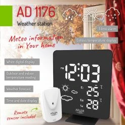 Adler Station Météorologique Température Et Humidité Intérieures Et Ext... -Nuki Magasin station meteorologique temperature et humidite interieures et exterieures adler ad1176 8751115 22574461 1140x1140