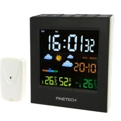 STATION MÉTÉO + RÉVEIL - Akor - Noir