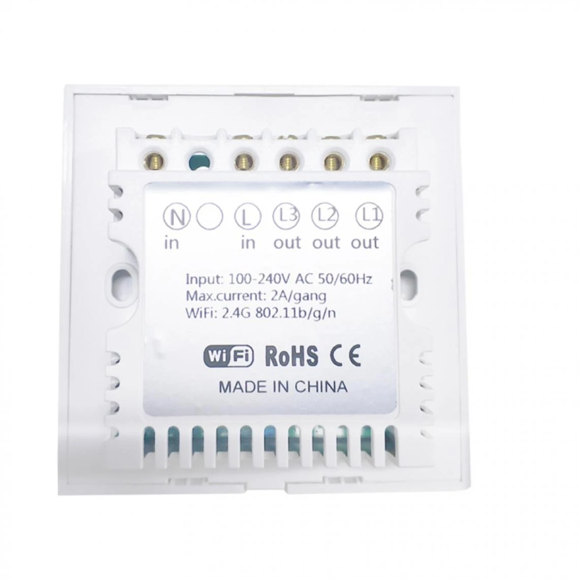 Wewoo WS-UK-01 Interrupteur Mural Intelligent Avec Panneau En Verre Trempé ... 5 Wewoo WS-UK-01 Interrupteur Mural Intelligent Avec Panneau En Verre Trempé ... – Image 3