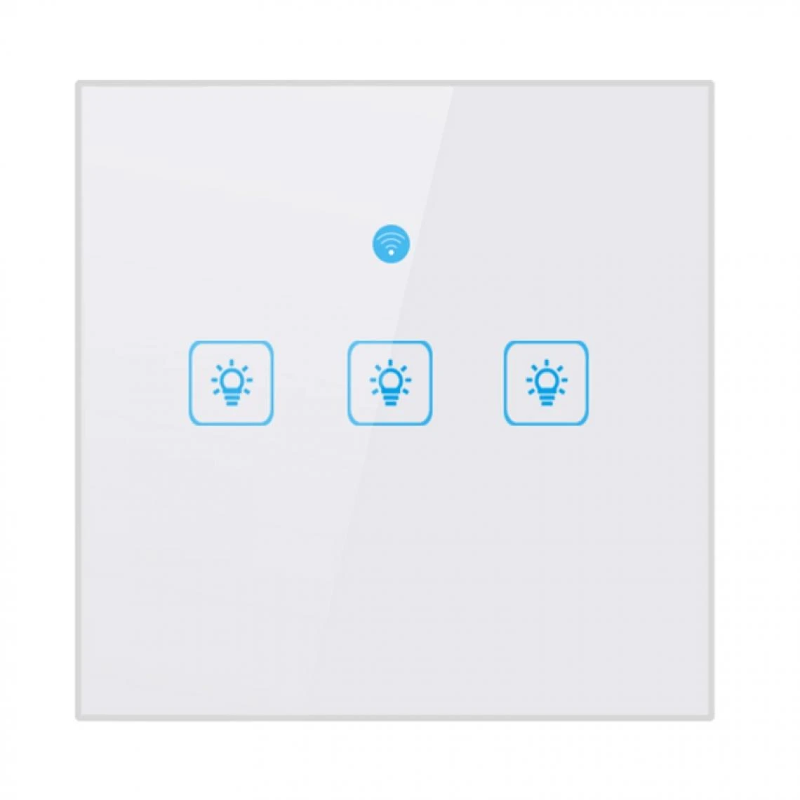 Wewoo WS-UK-03 Interrupteur Mural Intelligent Avec Panneau En Verre Trempé ... 4 Wewoo WS-UK-03 Interrupteur Mural Intelligent Avec Panneau En Verre Trempé ... – Image 2