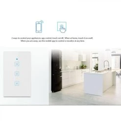 Wewoo WS-US-02 EWeLink APP & Touch Control 2A Commutateur Mural Intelligent ... -Nuki Magasin ws us 02 ewelink app et touch control 2a commutateur mural intelligent avec panneau en verre trempe 2 voies 2 voies ca 90v 250v prise americaine 10551784 27403012 1140x1140